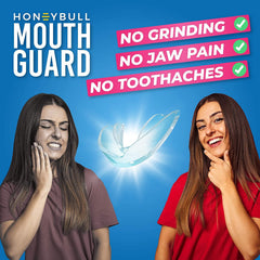 Thin custom-fit mouth guards arranged for display