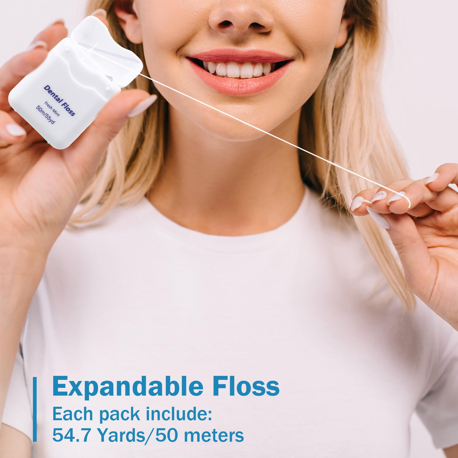 Wax-coated smooth floss for easy and comfortable flossing