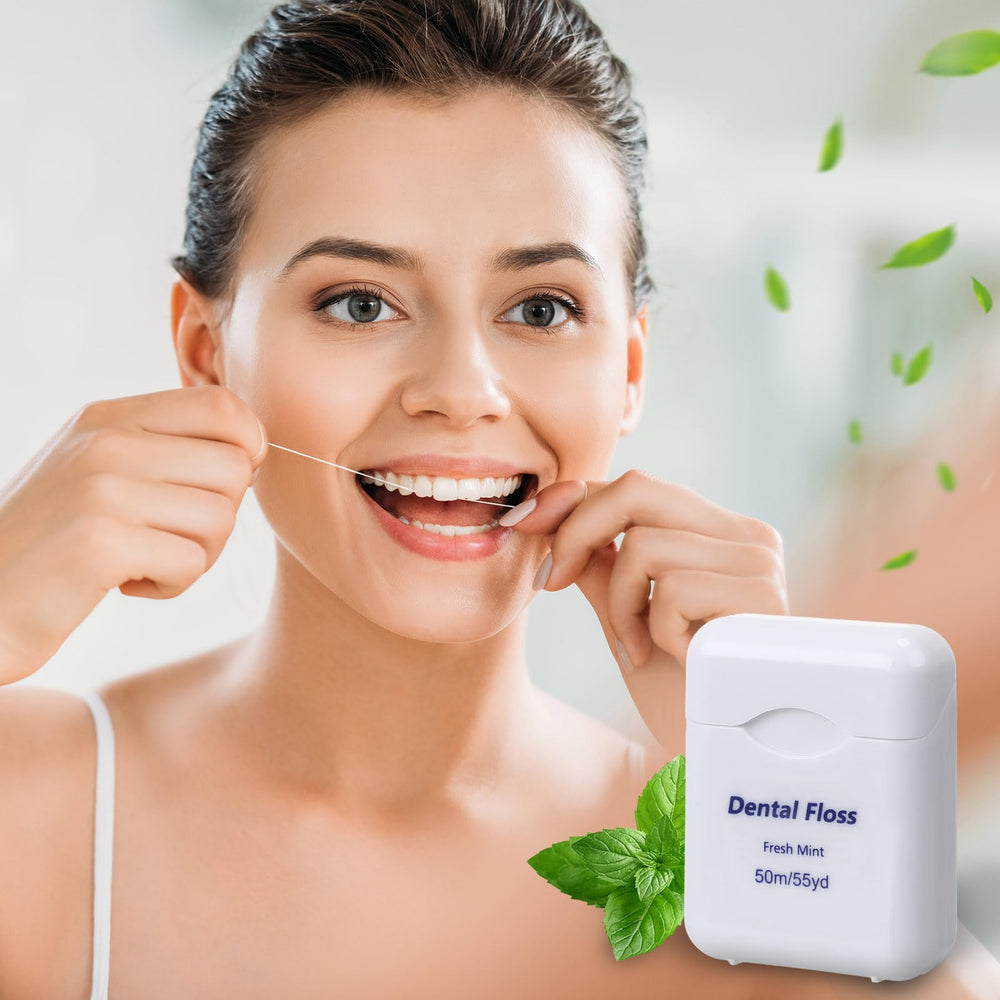 Compact and portable bulk dental floss for travel