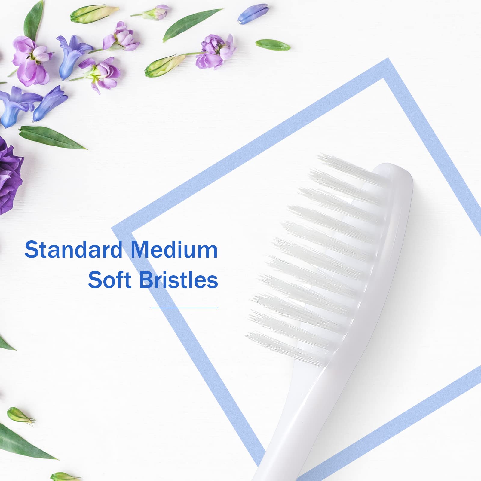Soft bristles for gentle, thorough cleaning