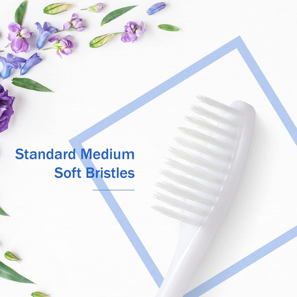Soft bristles for gentle, thorough cleaning