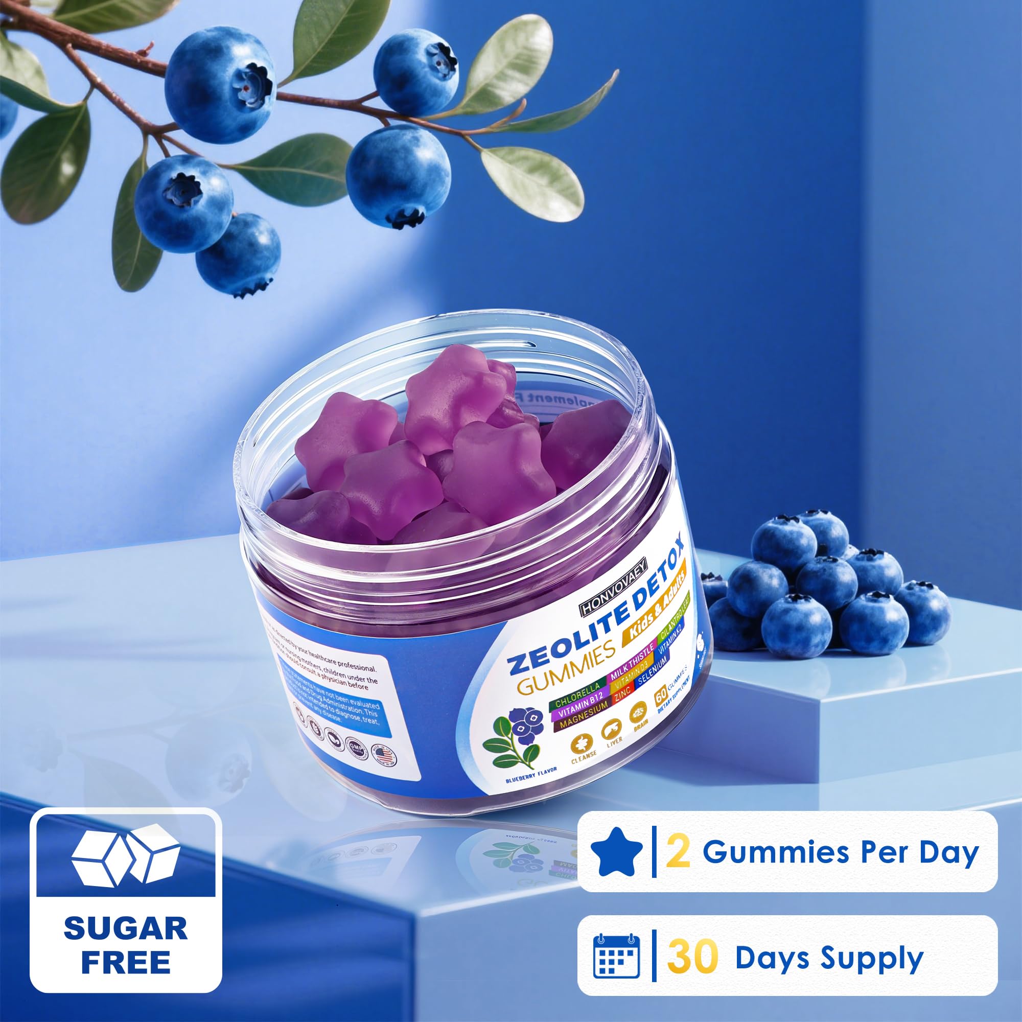 HONVOVAEY Zeolite Detox gummies daily-use format supports consistent wellness habits.