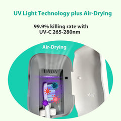 UV technology with built-in fan and heater in Honzoe cleaner