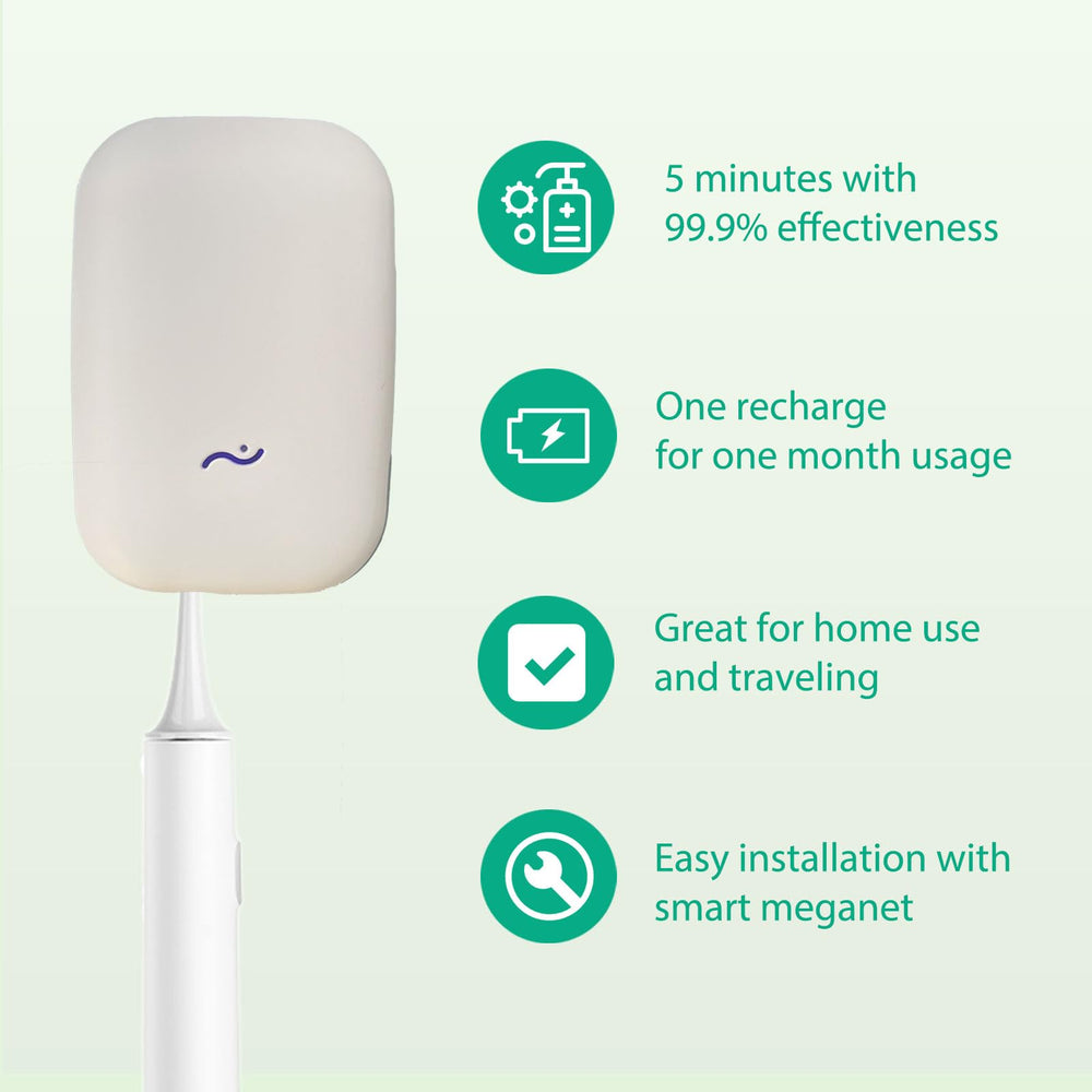 USB-C charging port on Honzoe toothbrush case