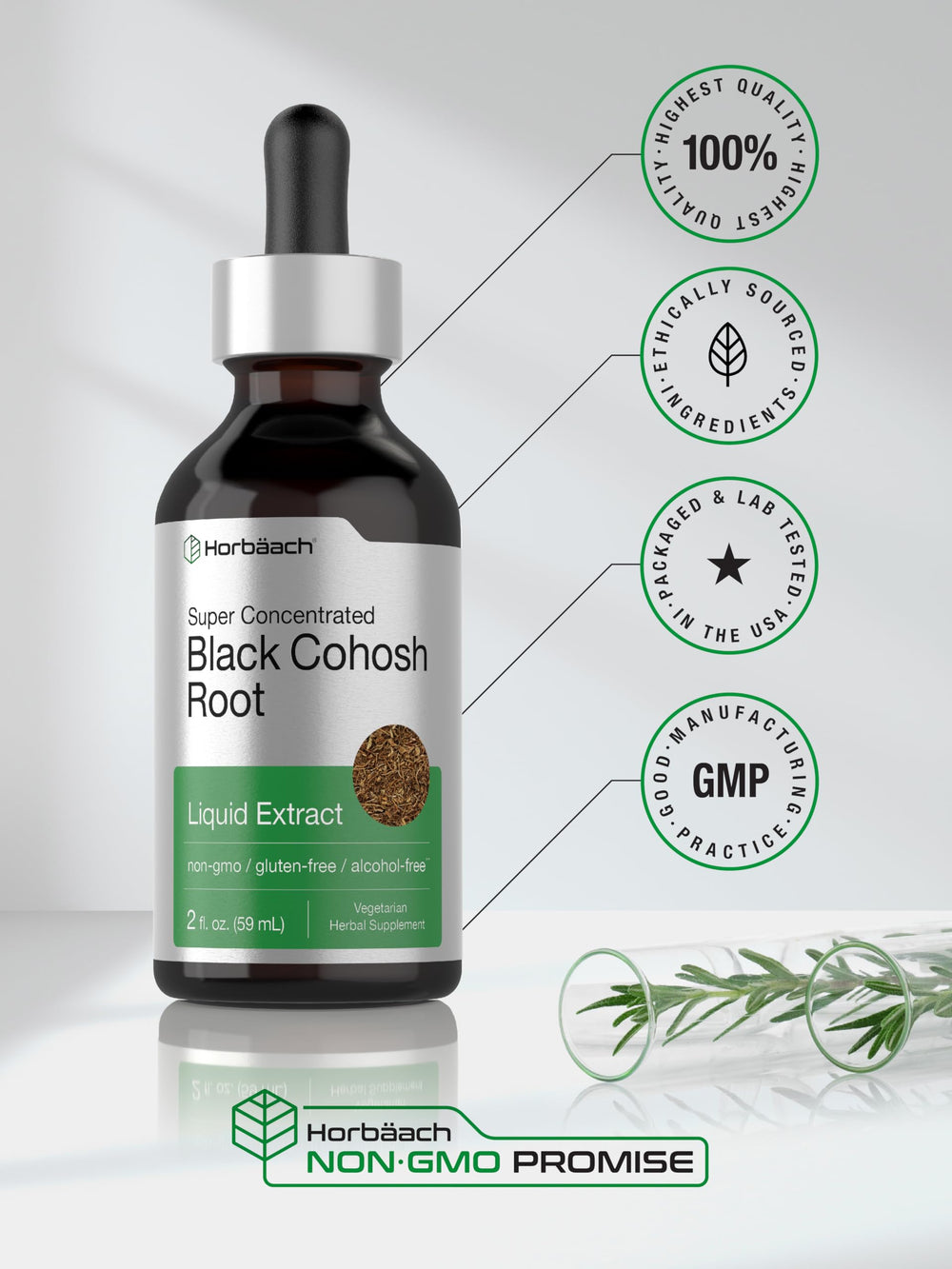 Alcohol-free badge for Horbäach tincture