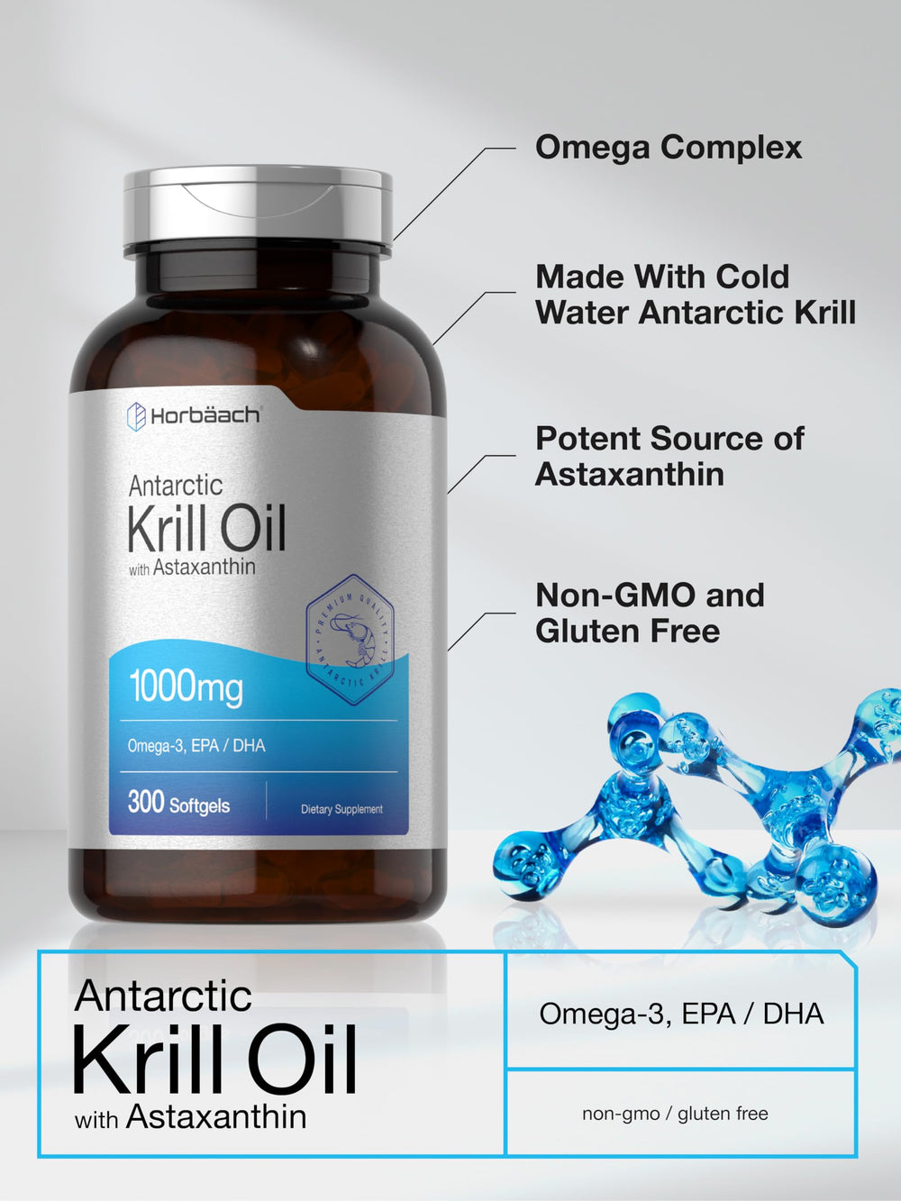 Graphic highlighting EPA and DHA from krill oil