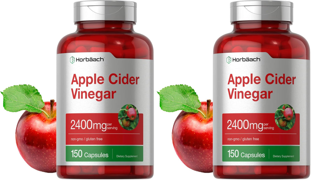 Horbäach Apple Cider Vinegar Capsules bottle front label
