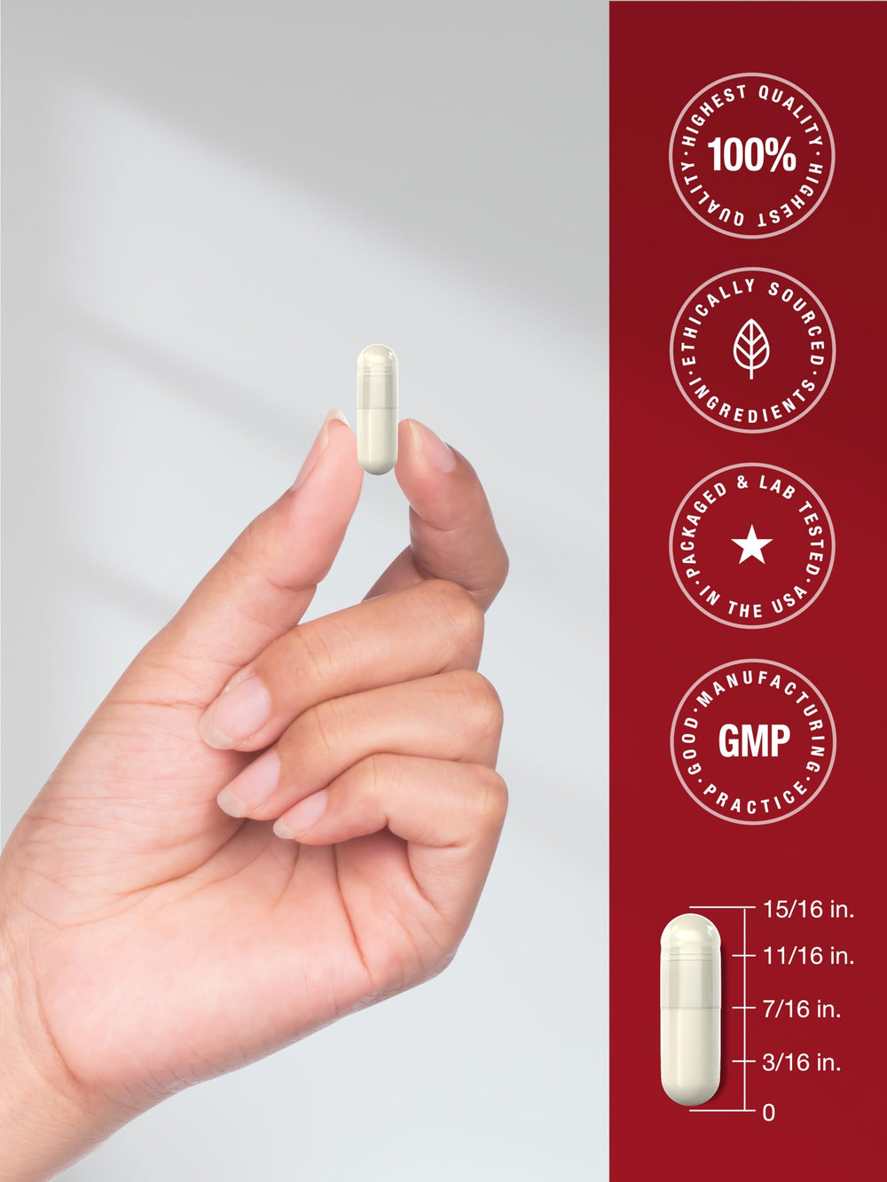 Horbaach Apple Cider Vinegar Capsules bottle with glass of water suggests easy ingestion