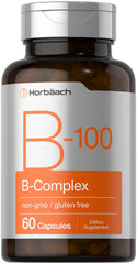 Horbäach B-100 Complex Vitamin bottle and label
