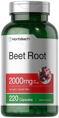 Horbäach Beet Root Powder Capsules bottle front label
