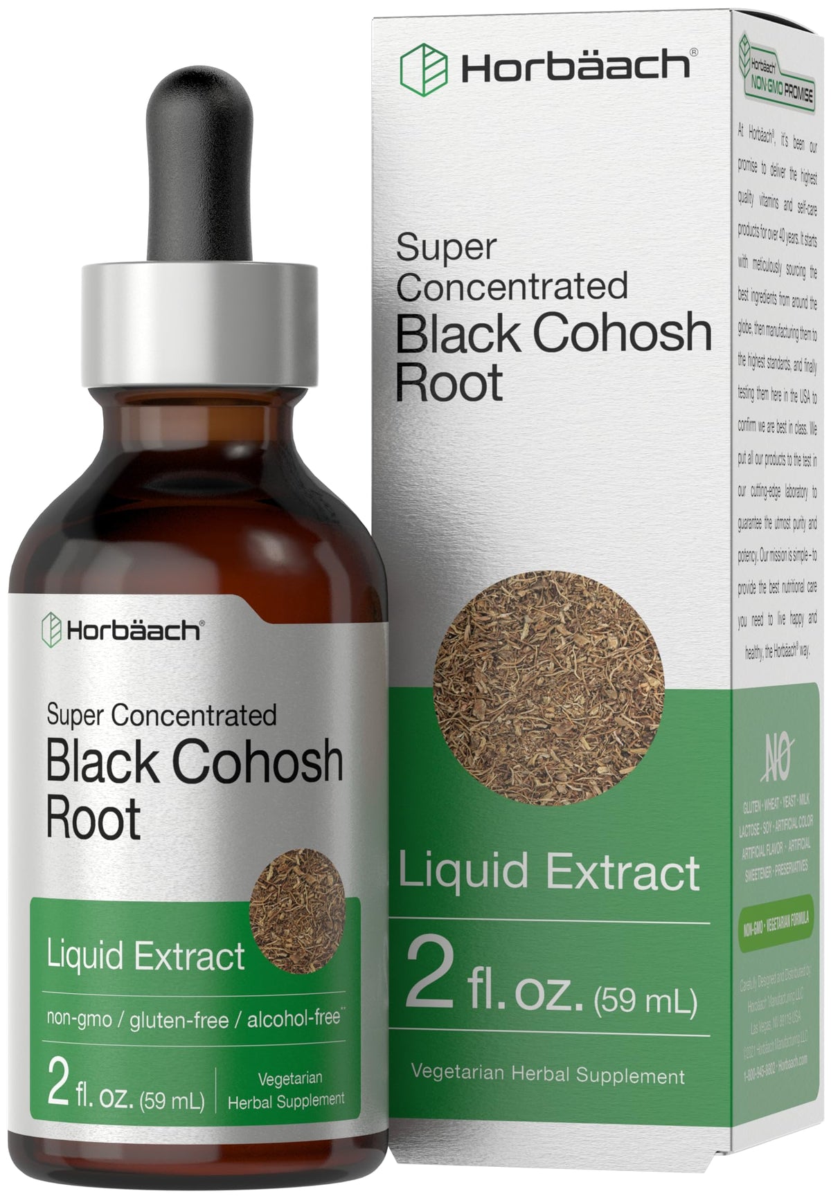 Horbäach Black Cohosh Root Tincture 2 oz bottle