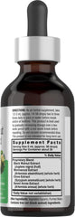 Close-up of Horbäach label on alcohol-free tincture bottle