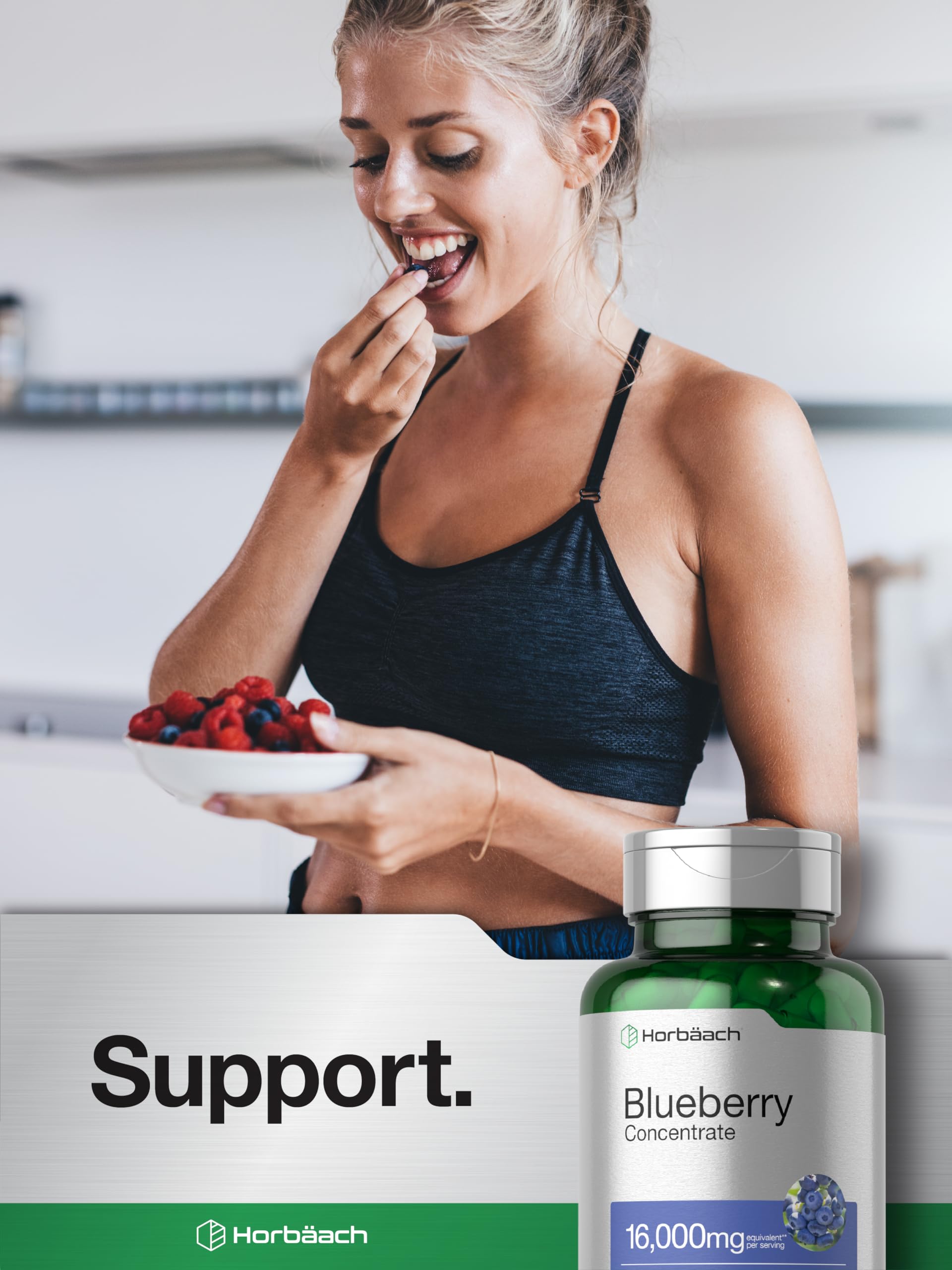 Berry imagery with Horbaach branding