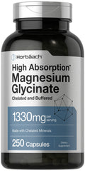 Horbäach Buffered Magnesium Glycinate bottle with 250 capsules