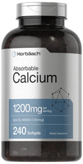 Horbäach Calcium 1200 mg with Vitamin D3 bottle - 240 softgels