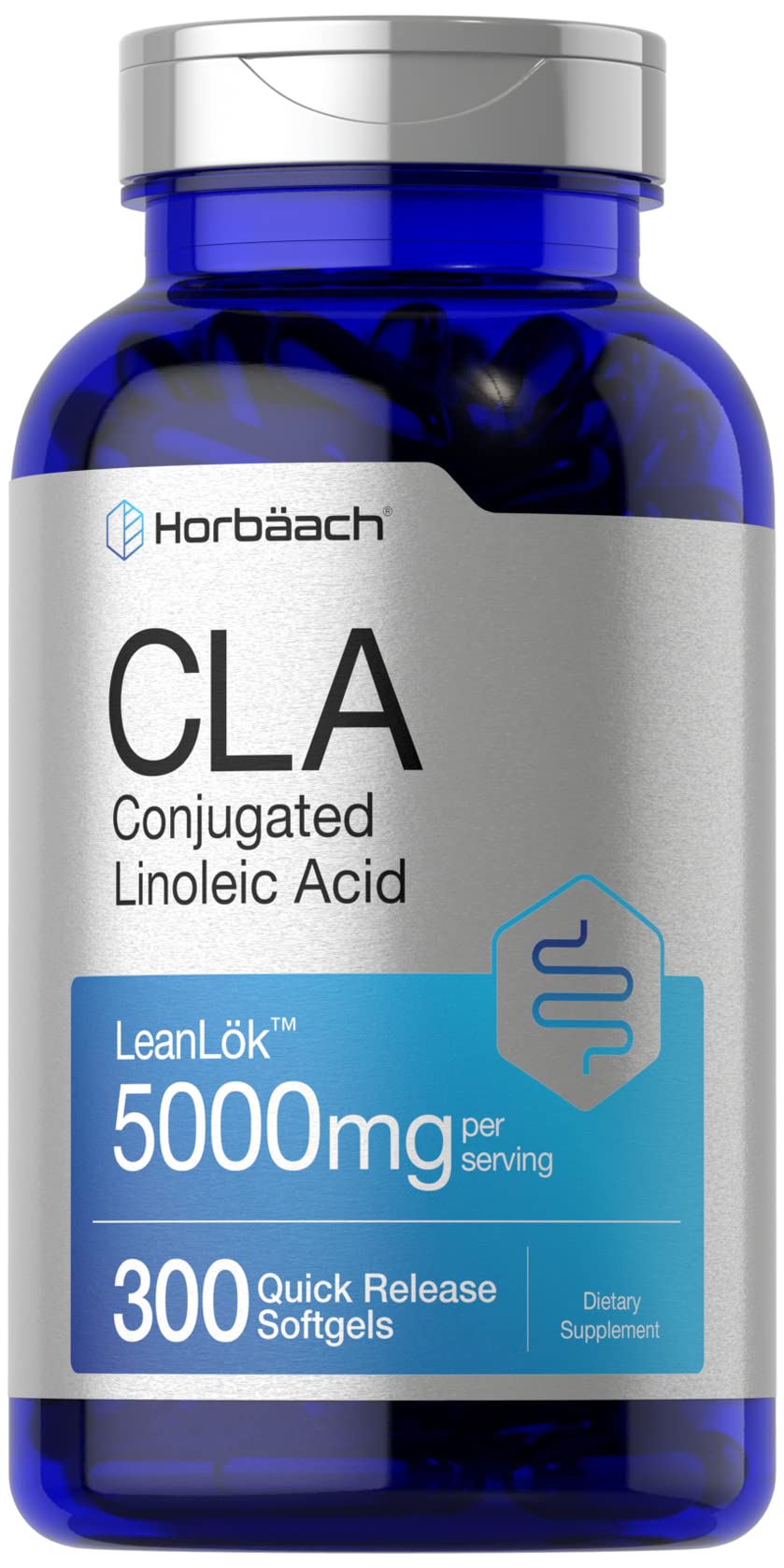 Horbäach CLA supplement bottle with 300 softgels