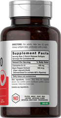 Horbäach CoQ10 100mg Softgels bottle – back label