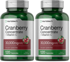 Horbäach Cranberry Concentrate pills bottle – 120 capsules, pack of 2