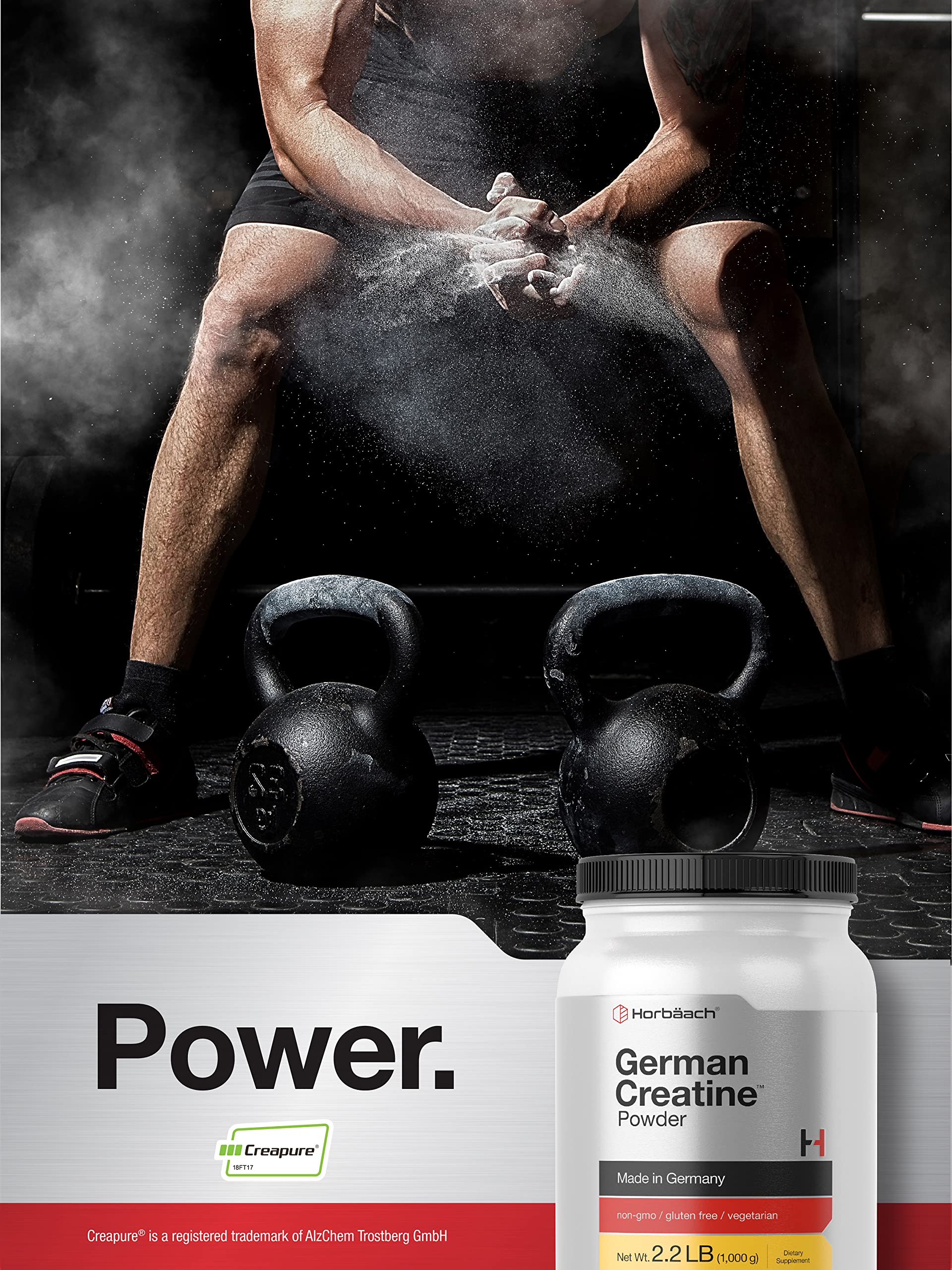 Serving scoop with Horbäach Creatine Powder 1000g
