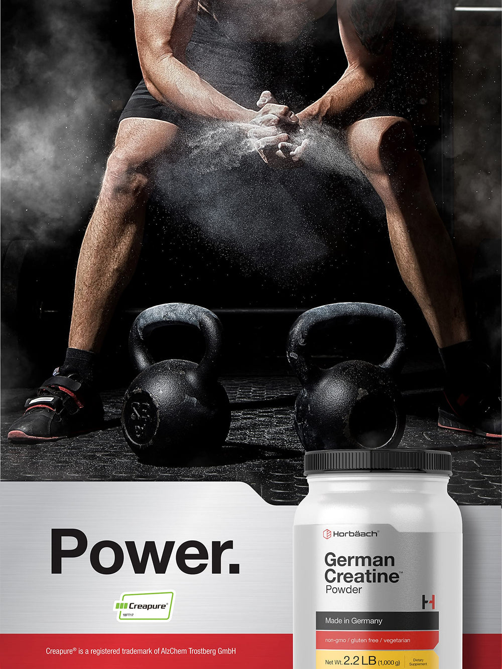 Serving scoop with Horbäach Creatine Powder 1000g