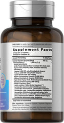 Close-up of Horbäach Digestive Enzymes label – Non-GMO, Gluten Free