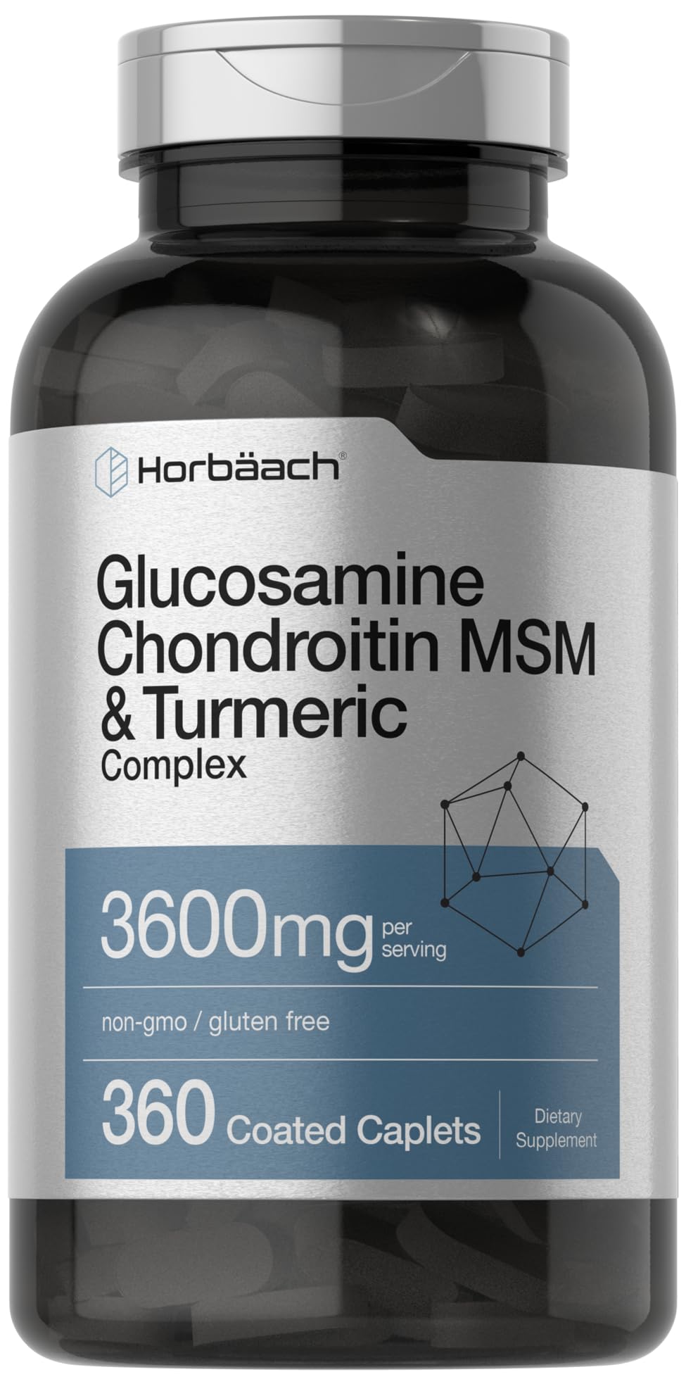 Horbäach Glucosamine Chondroitin MSM bottle and label