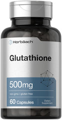 Horbäach Glutathione 500mg bottle – 60 quick-release capsules
