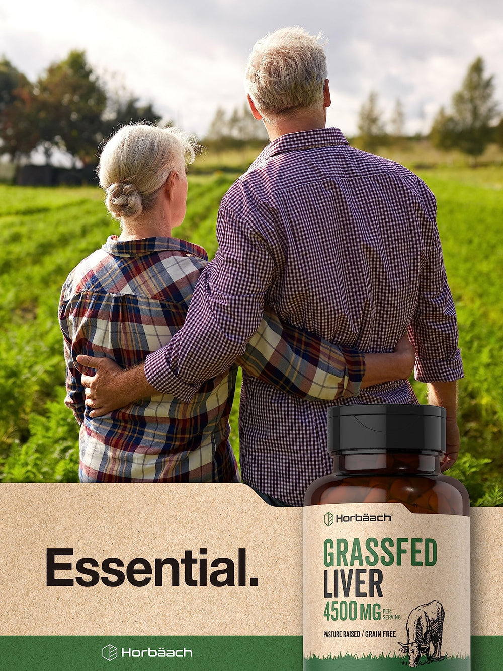 Laboratory tested seal and purity assurance on Horbaach Beef Liver bottle