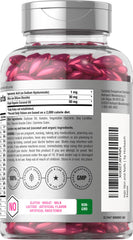 Softgel capsules with Argan oil and Coconut oil ingredients