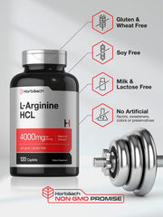 Vegetarian, non-GMO L-Arginine 4000mg formula