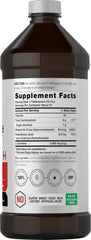 Close-up label shows 3000 mg per serving on Horbäach L-Carnitine Liquid.