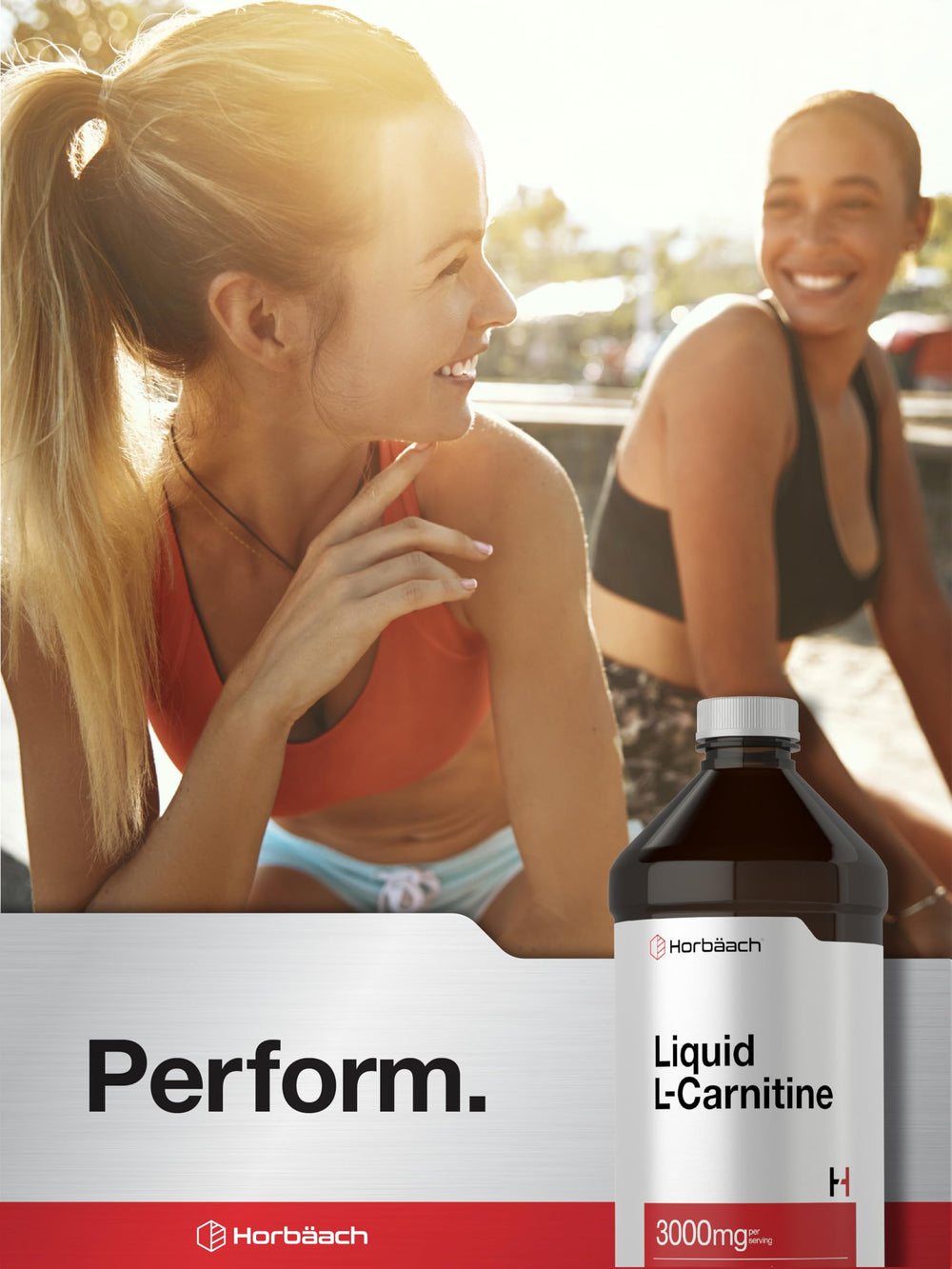 Vegetarian Horbäach L-Carnitine Liquid formula suitable for plant-based diets.