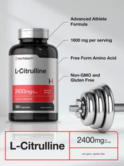 Label highlighting 2,400 mg L-Citrulline per serving