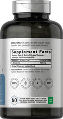 Close-up of L-Theanine 400mg capsules