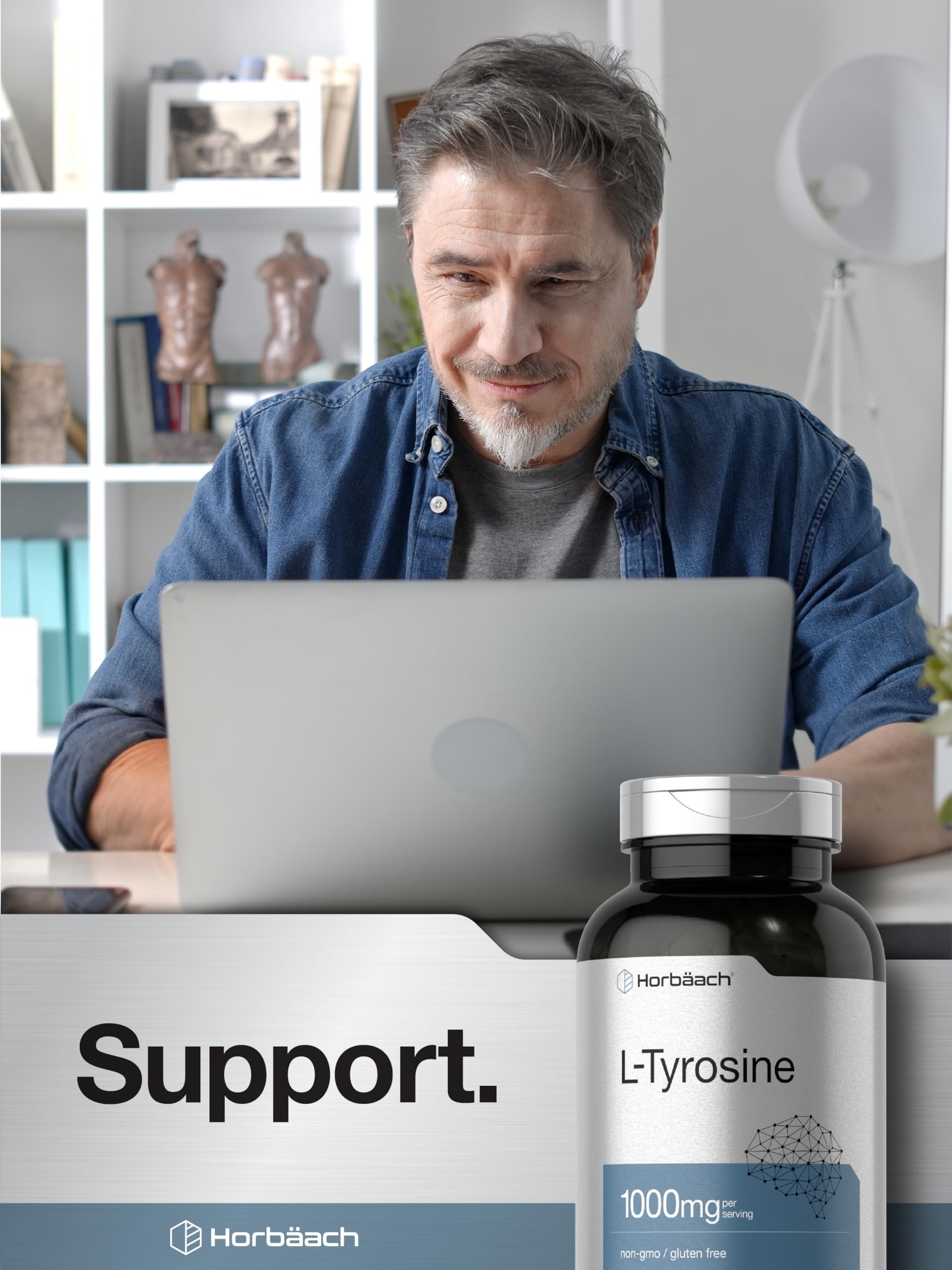 Nutrition facts panel for L-Tyrosine supplement