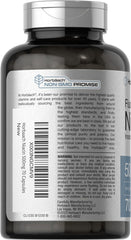Horbäach label detail highlighting niacin 500 mg and inositol hexanicotinate potency