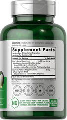 Close-up of Horbaach Lion's Mane label - 4200mg per serving