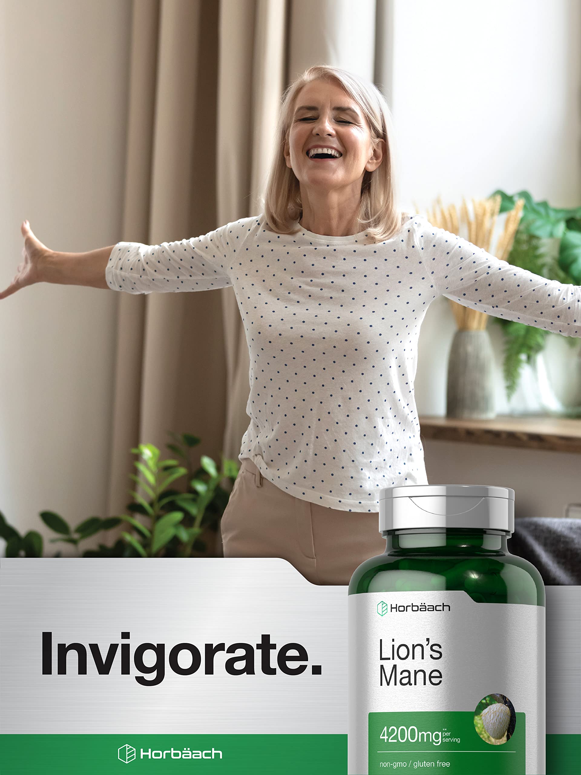 Laboratory tested Horbaach Lion's Mane formula