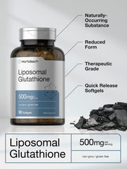 Horbaach Liposomal Glutathione 500mg label artwork