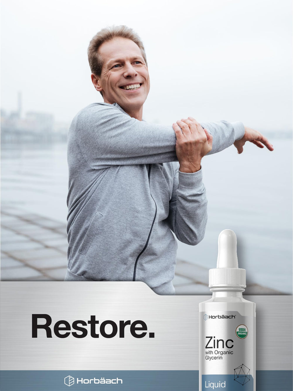 Gluten free and Non-GMO indicators for Horbaach Zinc Drops