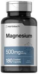 Horbäach Magnesium 500mg bottle with 180 vegetarian caplets