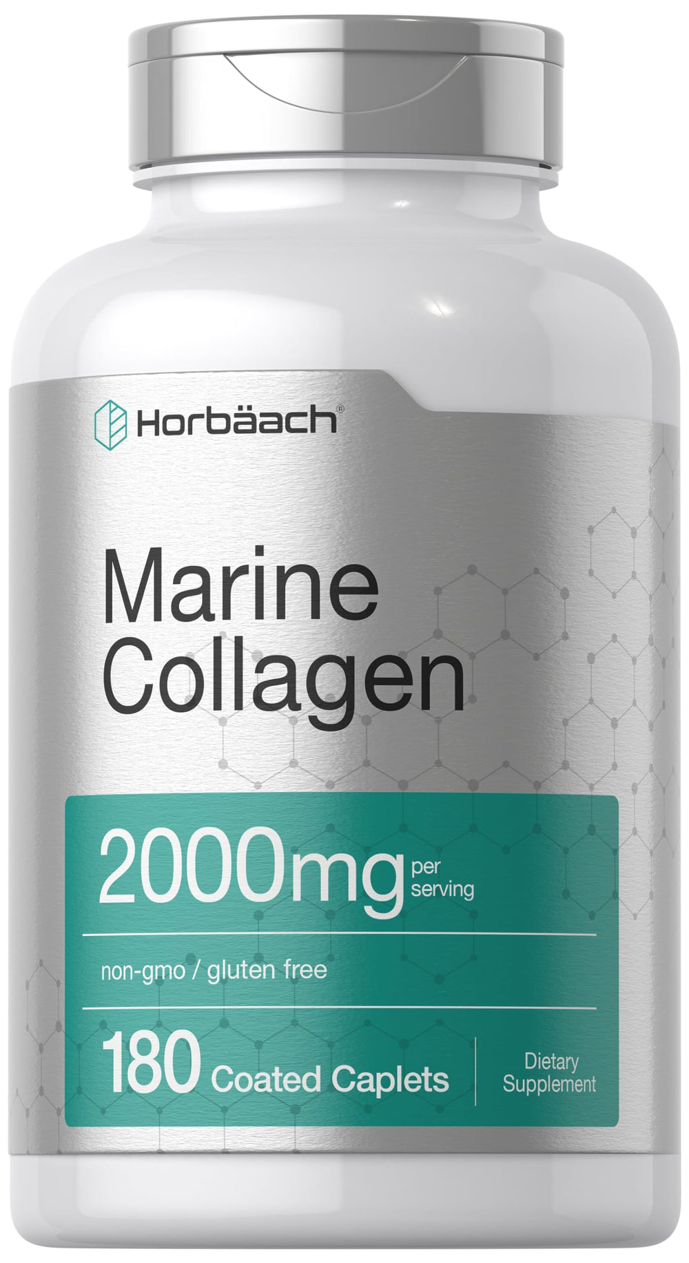 Horbaach Marine Collagen Peptides bottle with 2000mg label