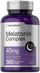 Horbaach Melatonin 40mg Complex bottle front