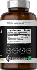 Close-up of Horbäach MSM 1500mg label