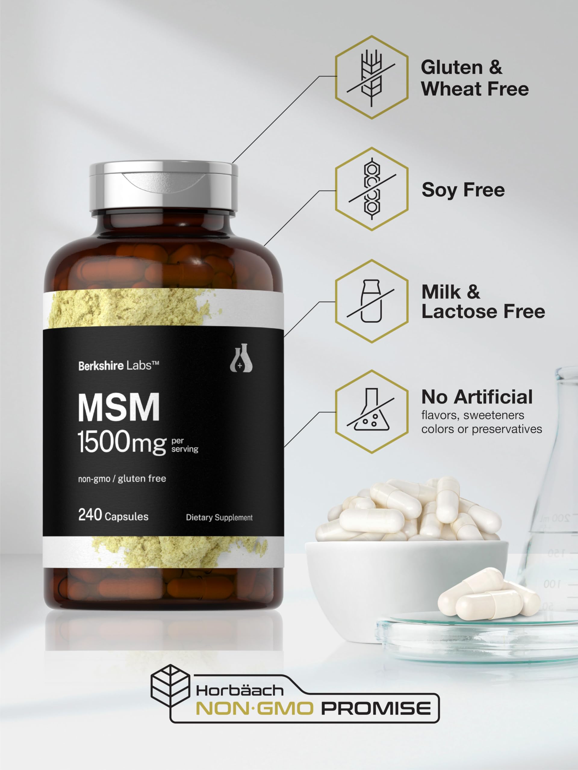 Horbäach MSM 1500mg packaging box
