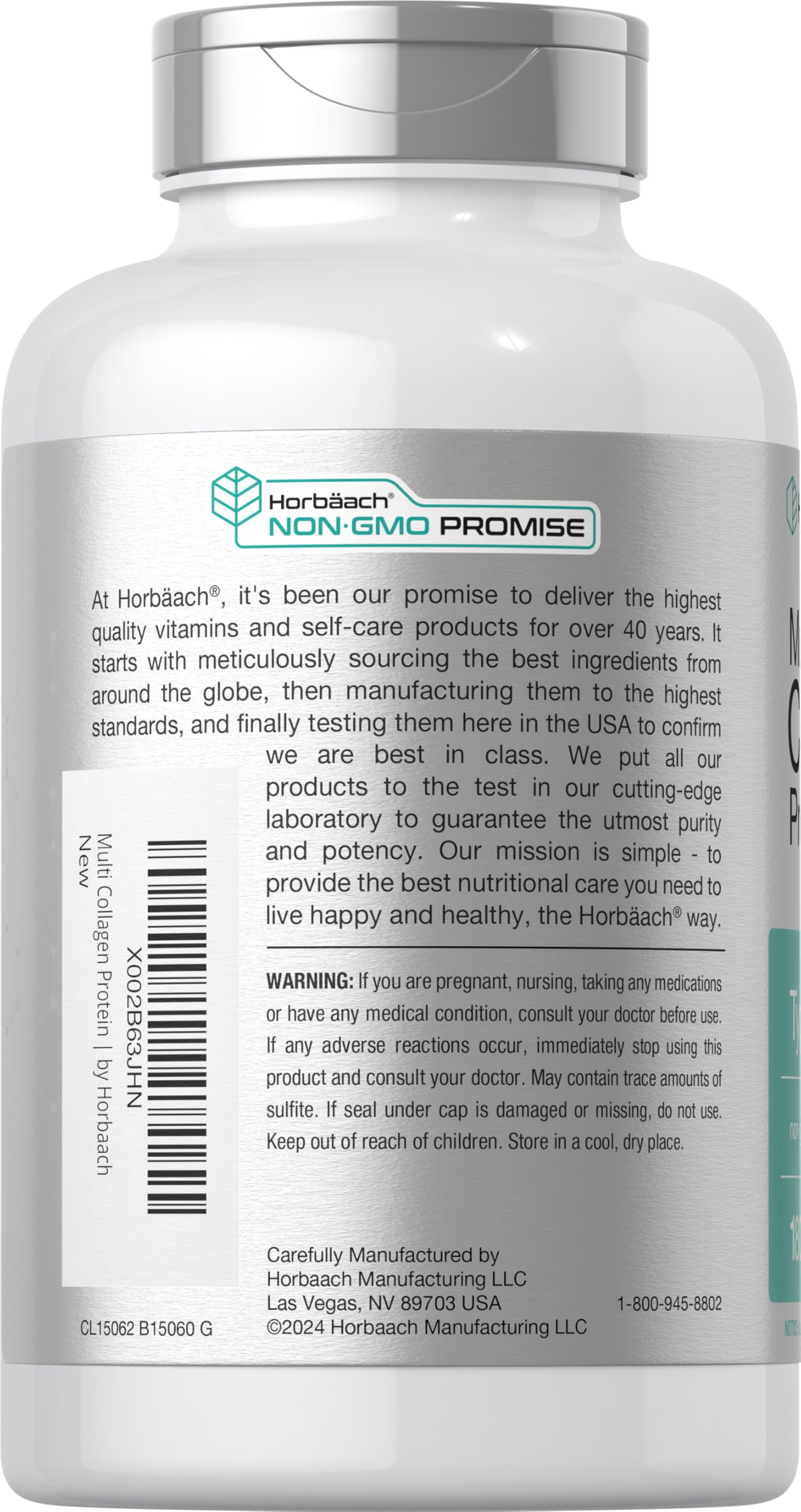 Graphic showing hydrolyzed collagen types I II III V X