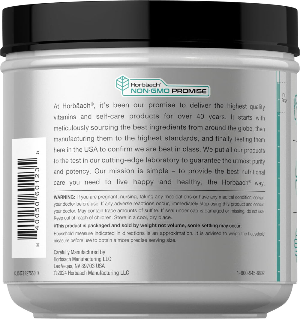 Ingredients panel for Horbaach Multi Collagen Protein Powder