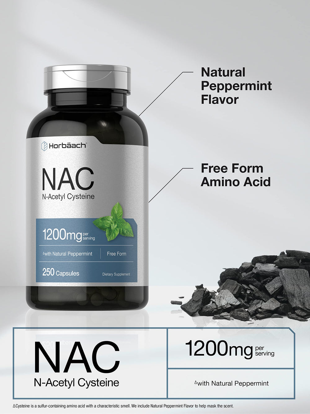 N-Acetyl Cysteine ingredients and supplement facts