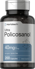 Horbäach Policosanol 40mg bottle with 200 capsules