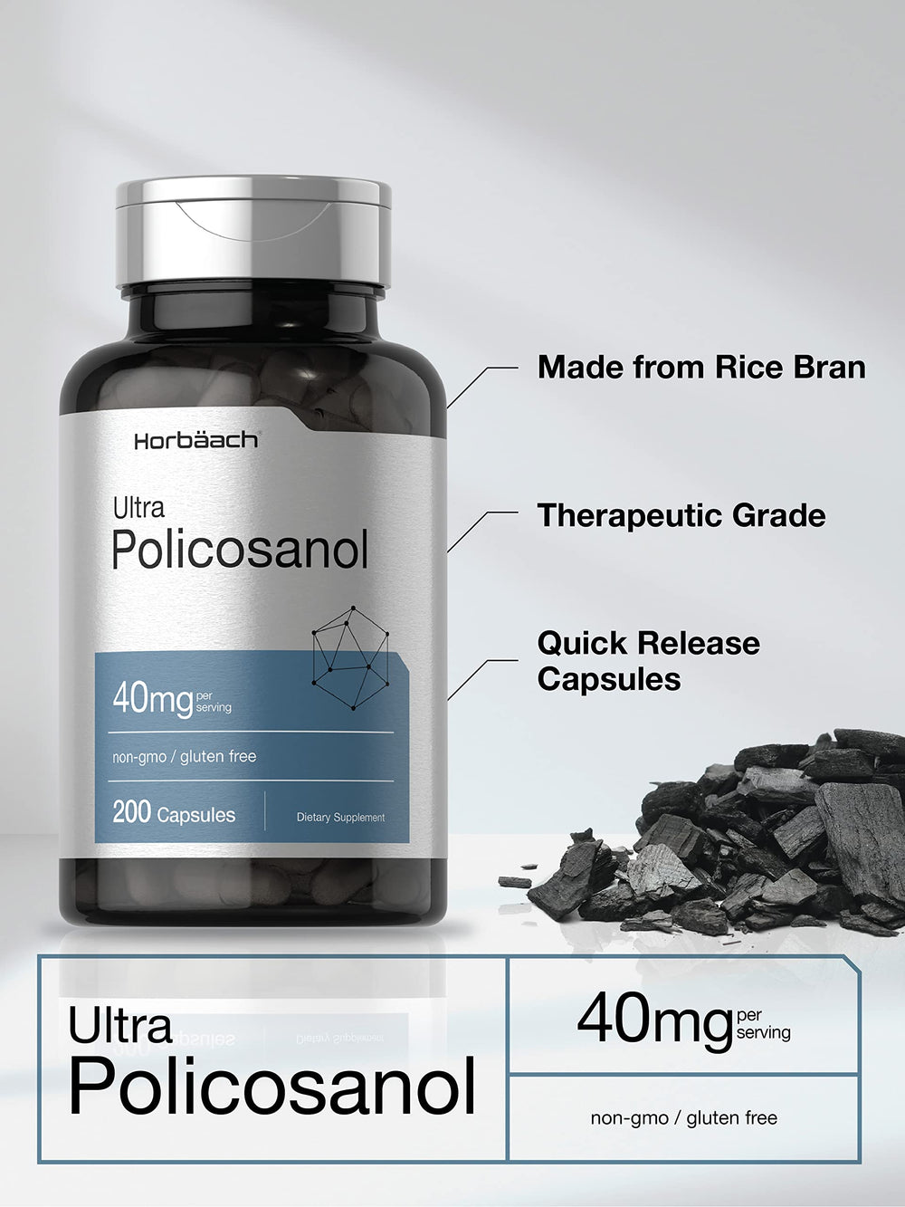 Policosanol sourced from Rice Bran Wax